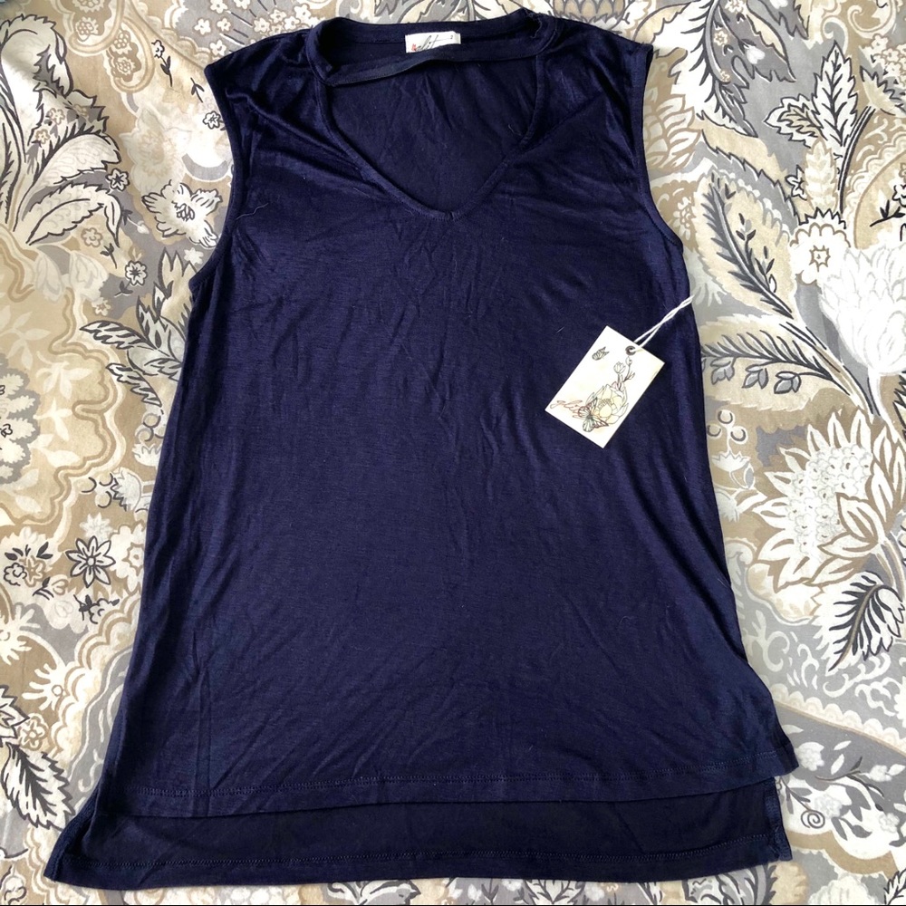 NWT Navy Blue Tank